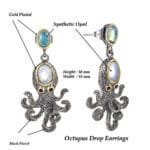 Boucles D’oreilles Poulpe Steampunk Mystique - ROAS300%