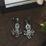 Boucles D&rsquo;oreilles Steampunk Poulpe Mystique