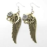 Boucles D&rsquo;oreilles Steampunk Ailes D&rsquo;ange
