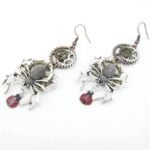 Boucles D&rsquo;oreilles Steampunk Araignée Audacieuses