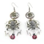 Boucles D&rsquo;oreilles Steampunk Araignée Audacieuses