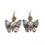Boucles D'oreilles Steampunk Effet Papillon