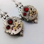 Boucles D’oreilles Steampunk fait Main Unique - Bijoux