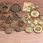 breloques steampunks pour bijoux personnalises bronze et or 123 1
