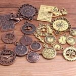 breloques steampunks pour bijoux personnalises cuivre et or 386 1