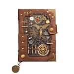 Carnet Steampunk Simili Marron Voyage