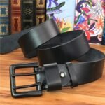 Ceinture Steampunk Homme Cuir Double Ardillon
