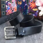 Ceinture Steampunk Homme Cuir Double Ardillon