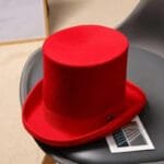 Chapeau Haut de Forme Rouge pour Femme et Homme - ROAS400%