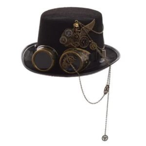 chapeau steampunk avec lunettes et details soignes 59 61cm roas400 672 1