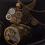 Chapeau Steampunk Lunettes Détails Soignés