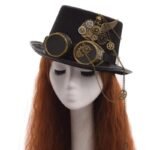 Chapeau Steampunk Lunettes Détails Soignés