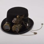 Chapeau Steampunk Lunettes Détails Soignés