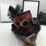 Chapeau Steampunk Voile Chic Femme