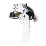 Chapeau Steampunk Blanc Lunettes Intégrées