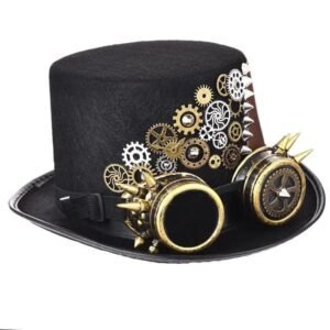 chapeau steampunk details soignes avec lunettes 54cm roas300 243 1