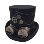 chapeau steampunk en feutre noir pour homme et femme 55cm roas400 467 1