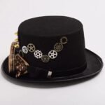 chapeau steampunk engrenage noir pour femme et homme roas400 558 1