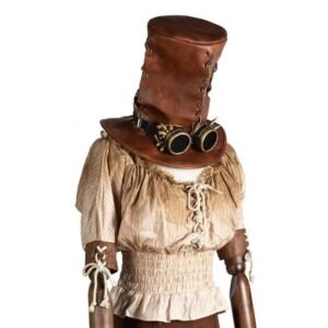 chapeau steampunk haut de forme avec lunettes soudeur offertes 632 1