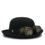 chapeau steampunk melon avec lunettes unisexes roas300 435 1