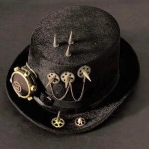 Chapeau Steampunk Noir pour Cosplay et Déguisement - ROAS400%