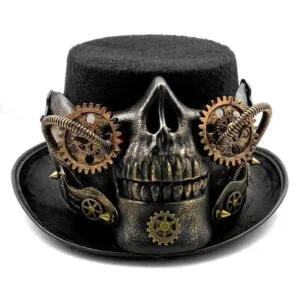Chapeau Steampunk Tête de Mort Unisexe 2 Chapeau Steampunk Tête de Mort Unisexe - ROAS400%