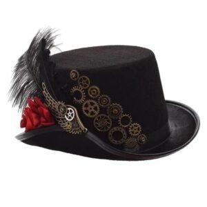 chapeau steampunk victorien avec details retro rose 58cm roas300 922 1