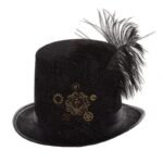 chapeau steampunk victorien avec plume et engrenages 59 61 cm roas400 297 1