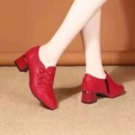 chaussures victoriennes elegantes pour femme rouge 42 bottes 300 1