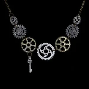 Collier Steampunk Femme avec Boucles D’oreilles Offertes 3 Collier Steampunk Femme avec Boucles D’oreilles Offertes - ROAS300%