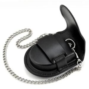 etui chic pour montre a gousset retro noir chaine argent 1 roas300 732 1