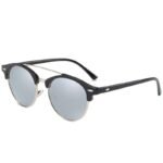 lunettes de soleil double pont chic noir avec verres argentes roas200 888 1
