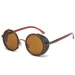 Lunettes Steampunk De Soleil Rondes Rétro