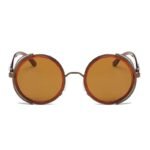 Lunettes Steampunk De Soleil Rondes Rétro
