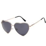 Lunettes De Soleil Steampunk Cœur Dorées