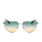 lunettes de soleil steampunk coeur vert retro futuriste argent 868 1