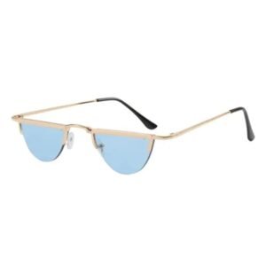 lunettes de soleil steampunk demi lune pour homme et femme or 355 1