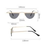 Lunettes Steampunk De Soleil Demi Lune