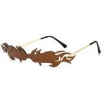 Lunettes Steampunk De Soleil Feu Unisexes