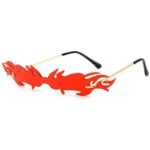 Lunettes Steampunk De Soleil Feu Unisexes