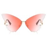 Lunettes Steampunk De Soleil Forme Papillon