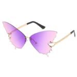 Lunettes Steampunk De Soleil Forme Papillon