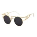 lunettes de soleil steampunk gothique pour hommes or avec verres 176 1