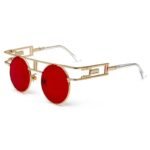 lunettes de soleil steampunk gothique pour hommes or avec verres 585 1