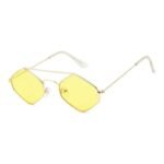 lunettes de soleil steampunk hexagonales pour femmes dore 259 1