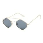 lunettes de soleil steampunk hexagonales pour femmes dore 737 1