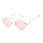 lunettes de soleil steampunk hexagonales pour femmes dore 849 1