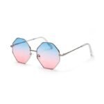 lunettes de soleil steampunk octogonales pour femmes bleu rose 726 1
