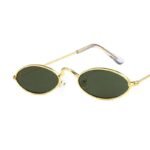 lunettes de soleil steampunk ovales pour femmes or avec verres verts 893 1