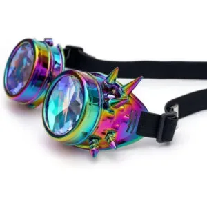 Lunettes Steampunk Kaléidoscope avec Rivets 2 Lunettes Steampunk Kaléidoscope avec Rivets - ROAS300%